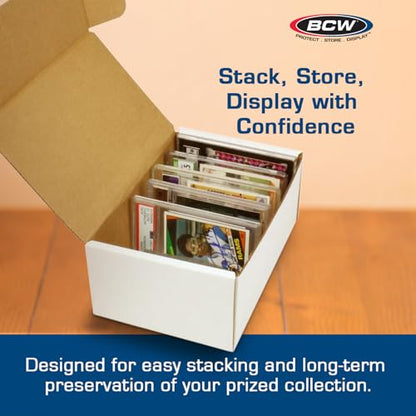 BCW Graded Card Storage Box - Sports & Trading Card Holder - 1 Pack