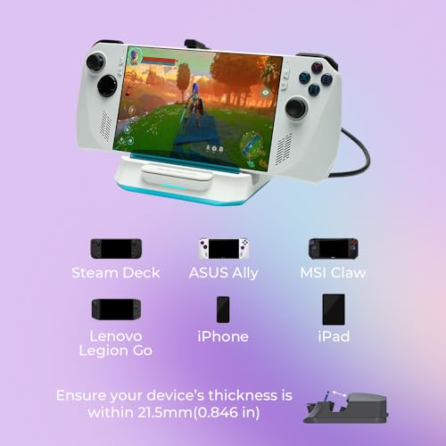 AVerMedia Steam Deck Dock with HDMI 4K@60Hz, USB C Charging, Screen Mirroring, Video Capture for Switch, Steam Deck, ROG Ally, Legion Go, MSI Claw, iPhone, iPad - X'TRA GO GC515 - color: X'TRA GO - GC515 White