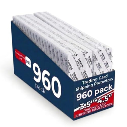 960 Pack Trading Card Shipping Protectors-3.5 x 4.5 inches | Translucent - Premium Ultra Strong Plastic Inserts, Hobby Card Transport Supplies，Trading Card Shipping Supplies - size: 960pcs