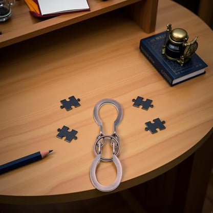 Metal Brain Teaser Puzzle Ring, Horseshoe Cast Puzzle Game, IQ Logic Test, Disentanglement Puzzle for Adults