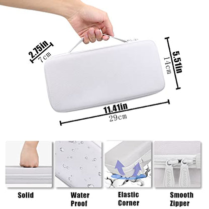 Aenllosi Hard Case for Logitech G Cloud Gaming Handheld, White | Hard shell construction, Water-resistant design, Impact-resistant design, Protective case only - color: White