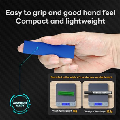 stedi Metal Sanding Sticks 4PCS, Hobby Model Tools for Gundam | Scale Military Model 3D Resin Parts, Wood, Perfect for Sanding Small Areas, Blue - style: 4PCS Metal Sanding Sticks