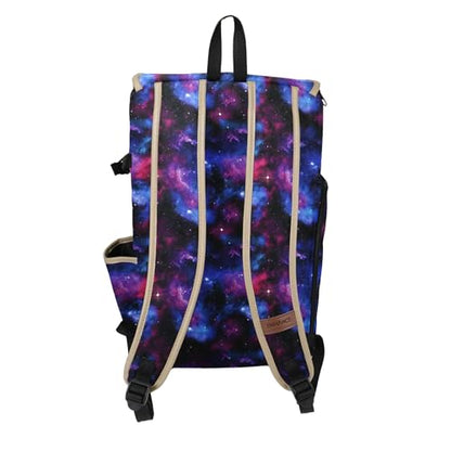 ENHANCE Designer Edition DnD Backpack - Stylish RPG Backpack for Dungeons and Dragons - Travel DnD Bag fits 4 Books and Binder with Miniature Storage, Map Holder, Comfortable Shoulder Straps (Galaxy) - color: Galaxy