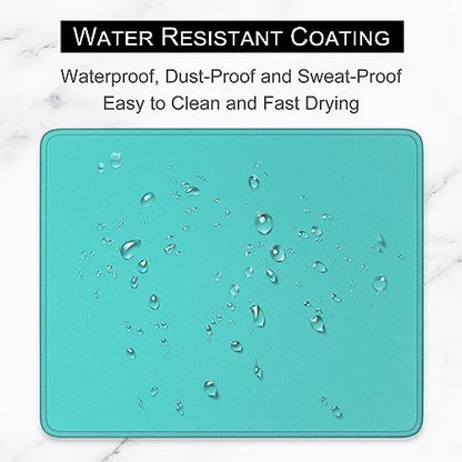 Hsurbtra Mouse Pad, Premium-Textured Square Mousepad 10.2 x 8.3 Inch, Stitched Edge Anti-Slip Waterproof Rubber Pretty Cute Computer Mat for Office Gaming Laptop Women Kids Malachite Green - color: Malachite Green, size: Square Mousepad (10.2" x 8.3")