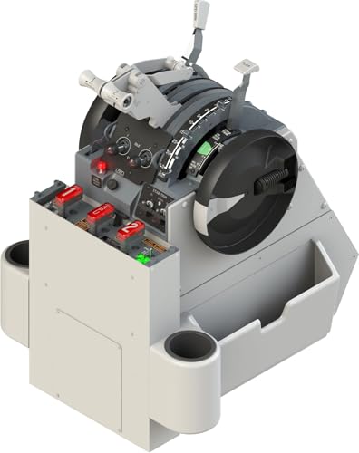 Professional 737 Throttle Quadrant for Flight Simulator – Motorized Autothrottle, Trim Wheels, Flaps & Speed Brake – 1:1 Home Cockpit Hardware Compatible with MSFS 2020/2024, X-Plane, Prepar3D (737MAX) - size: 737MAX