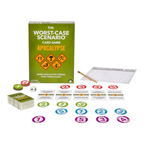 Moose Games The Worst-Case Scenario Card Game Apocalypse | Match How Players Rank Five Apocalyptic Scenarios from Bad to Worst | Score Points and Win! for Ages 14 to Adult for 3 to 6 Players - style: Apocalypse