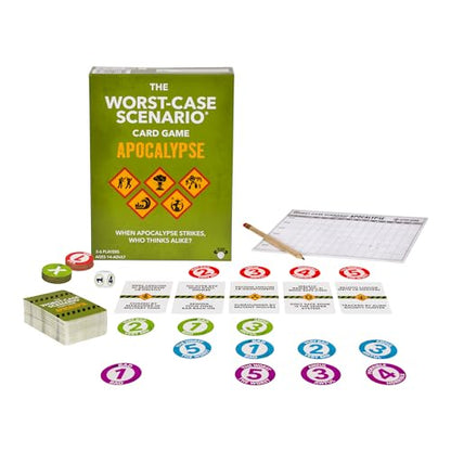 Moose Games The Worst-Case Scenario Card Game Apocalypse | Match How Players Rank Five Apocalyptic Scenarios from Bad to Worst | Score Points and Win! for Ages 14 to Adult for 3 to 6 Players - style: Apocalypse