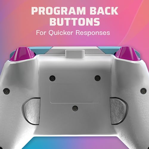 PDP Rematch Enhanced Wired Gaming Controller for Xbox Series X|S & Xbox One | Licensed for Xbox & PC, 2 Mappable Back Buttons, Adjustable Triggers, Audio Controls, Companion App, Gamepad, Australian Opal - color: Australian Opal, style: Controller