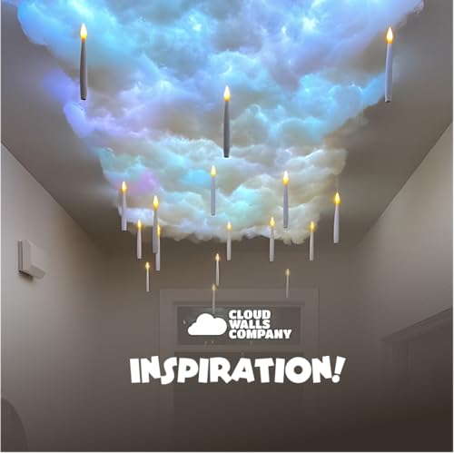Cloud Light Ceiling Panels & LED Lights – Peel-and-Stick, 32.8 ft LED Strips, Alexa-Enabled, Aesthetic Room Decor for Bedrooms, Dorms, Gaming Rooms, Home Theater, Content Creators, AirBNB Décor