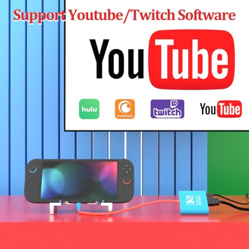 Switch 2 Dock for Nintendo Switch2 Tv Adapter Portable Switch2 Docking Station, Switch TV Adapter Compatible Steam Deck/Switch OLED, USB C to HDMI Adapters Support 4K/1080P Switch2 TVs Dock Mode - size: 4K/1080P
