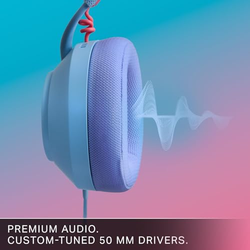 PowerA LucidSound LS10 Wired Gaming Headset - Ocean Waves, Works with PlayStation, Xbox, PC, Mobile, and Other Compatible Devices, Designed for Comfort, Premium Audio, Quick-Access Audio Controls - style: Ocean Waves