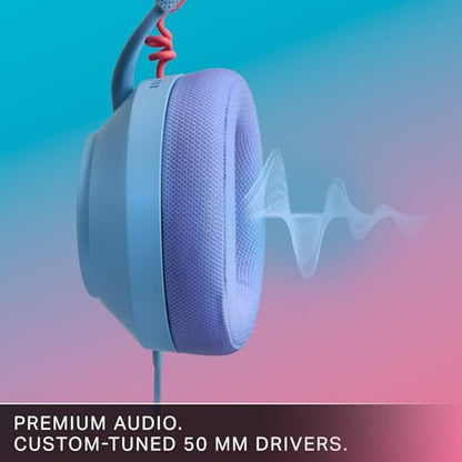 PowerA LucidSound LS10 Wired Gaming Headset - Ocean Waves, Works with PlayStation, Xbox, PC, Mobile, and Other Compatible Devices, Designed for Comfort, Premium Audio, Quick-Access Audio Controls - style: Ocean Waves