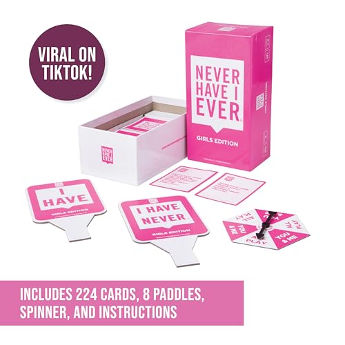 Never Have I Ever - The Ultimate Party Game for Bachelorette Parties, Ladies’ Nights, Girlfriends’ Game Nights, and Social Gatherings | Paddles Included | Intended for Mature Adult Women Ages 17+ - style: Bachelorette