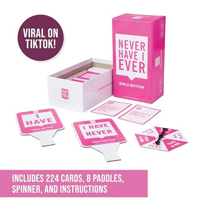 Never Have I Ever - The Ultimate Party Game for Bachelorette Parties, Ladies’ Nights, Girlfriends’ Game Nights, and Social Gatherings | Paddles Included | Intended for Mature Adult Women Ages 17+ - style: Bachelorette