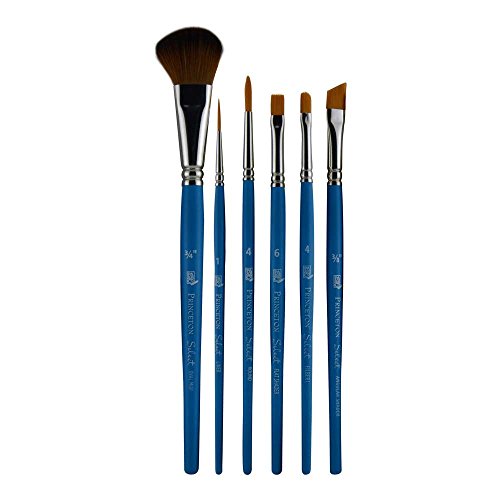Princeton Select Artiste, Series 3750, Paint Brush for Acrylic, Watercolor and Oil, Set of 6 - style: SET 20- 6 BRUSH SET