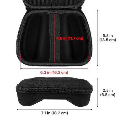 TOCCOOL Hard Travel Carrying Case Compatible with Steam Controller 2 2026, Protective Storage Bag for Steam Wireless Gaming Controller with Mesh Pocket and Wrist Strap. (Black)