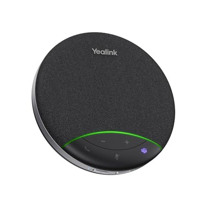 Yealink Sp92 Conference Speaker and Microphone Teams Certified Mic with Al Noise Cancelling 20H Call Time USB Speakerphone for Small Meeting Room, Bluetooth Speaker for Computer/Laptop - color: Black- SP92 USB C/A (No Dongle)