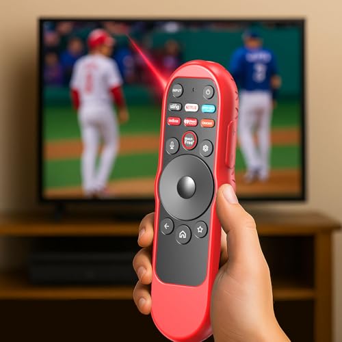 Case Cover for VIZIO XRT270 Smart TV Remote Control Silicone Skin Sleeve with Lanyard Red - color: Non-glow Red