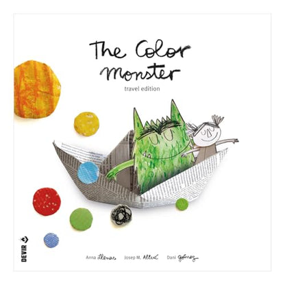 Devir - The Color Monster Travel Board Game, Cooperative Emotional Learning Game for Kids & Families, 2-5 Players, Ages 4+, Playtime 25, (English Version) - color: Travel Edition