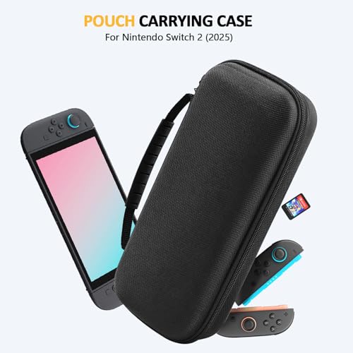 AWINNER Compatible for Switch 2 Carrying Case Hard Travel Case with 12 Game Cartridges and Pocket Accessories (12 Game Cartridges) - style: 12 Game Cartridges