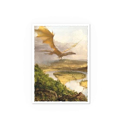 Dragon Shield Art Sleeves | Limited Edition - The Oxbow | 100 CT - Smooth & Tough Premium TCG Sleeves | Compatible with Pokemon, One Piece & Magic the Gathering - color: The Oxbow