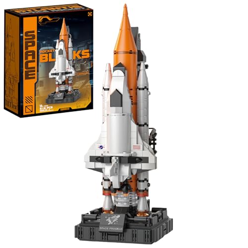 Space Shuttle Building Blocks Set, 616 Pieces Mini Rocket Model Kit with Launch Pad, Space Program Collectible Display, STEM Inspired Construction Toy for Hobbyists & Enthusiasts - style: Artemis