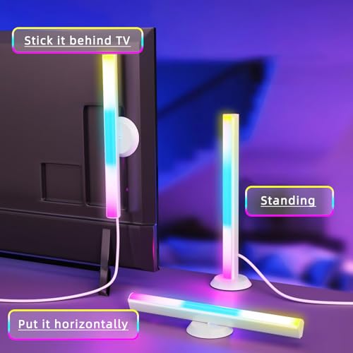 Smart LED Light Bar, TV Backlight Ambient Lighting, Compatible with Alexa, RGB Light Bar for Room with 16 Million Colors, Music Sync Gaming Lights APP Control, Desk Lamp LED Lights for TV, PC, Party