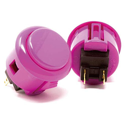Sanwa 6 pcs OBSF-30 Original Push Button 30mm - for Arcade Jamma Video Game & Arcade Joystick Games Console (Purple) S@NWA - color: Purple