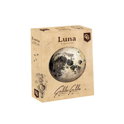 Capstone Games Galileo Galilei Luna Expansion Strategy Board Game Ages 14+ | 1-4 Players, 60-90 Min Playtime, Ages 14+, Solo and Cooperative, Lunar Exploration - style: Luna expansion
