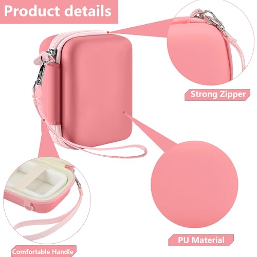 Leayjeen Kids Camera Case for Goopow/Mgaolo Kids Camera-Pink | Fits CIMELR/Seckton/OZMI Kids Toy Cameras and Children Digital Camera,Shockproof Water-Resistant Hard EVA Shell(Case Only) - color: Pink-SY