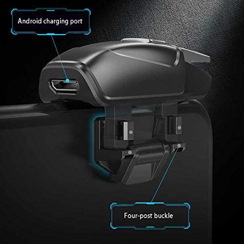 11 in 1 PUBG Mobile High Frequency Triggers with 400mAh Phone Cooler | Cell Phone Game Controller for Fortnitee/Call of Duty/Free Fire/Apex, 40 Shots per second (Max) - color: Memo