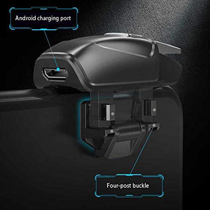 11 in 1 PUBG Mobile High Frequency Triggers with 400mAh Phone Cooler | Cell Phone Game Controller for Fortnitee/Call of Duty/Free Fire/Apex, 40 Shots per second (Max) - color: Memo