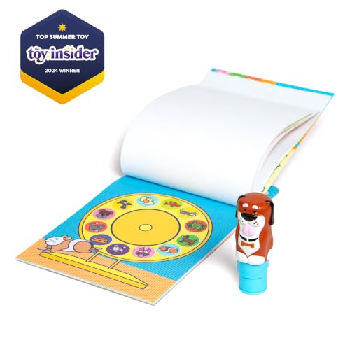 Melissa & Doug Sticker Wow! Dog Stamper and Activity Pad | 300 Surprise Stickers, Dog Stamper Toy, 24-Page Pad, Mess-Free Travel Toys, Arts & Crafts, Preschool Toys for Kids, Ages 3+ - color: Dog, size: Single