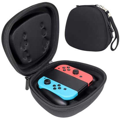 sisma Protective Case Compatible with Nintendo Joy-Con (L)/(R) & Grip, Hard Shell Switch Joycon Controllers Holder Portable Travel Carrying Bag -Black - color: Black - Fits Joy-Con & Grip
