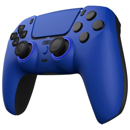 Custom Controllerzz Custom Wireless Controller Compatible with PS5 - Multiple Designs Available (Blue) - color: Blue