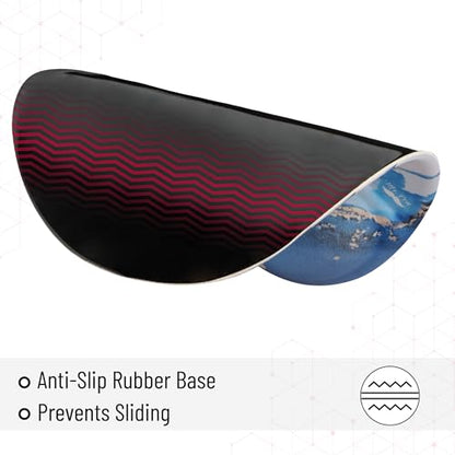Mr. Pen- Ergonomic Mouse Pad with Wrist Rest, Glacial Blue Marble Design | Breathable Fabric with Memory Foam Cushion, Non-Slip Rubber Base, Gel Mouse Pad with Wrist Support - color: Glacial Blue Marble