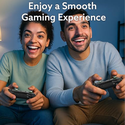8Bitdo Ultimate 2C Wireless Controller(Transparent Black) - 1000Hz Polling | For Windows PC & Android, Hall Effect Joysticks & Triggers, Remappable L4/R4 Bumpers - color: Transparent Black