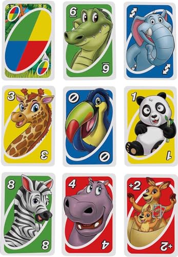 Mattel Games UNO Junior Card Game with 45 Cards, Gift for Kids 3 Years Old & Up - style: Original