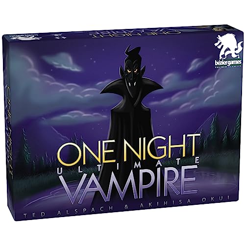 One Night Ultimate Vampire by Bezier Games | Ages 8+ | 3-10 Players | Scary Fun Party Game for Kids & Families | Fast-Paced Gameplay | Engaging Social Deduction | Hidden Roles & Bluffing - style: Vampire
