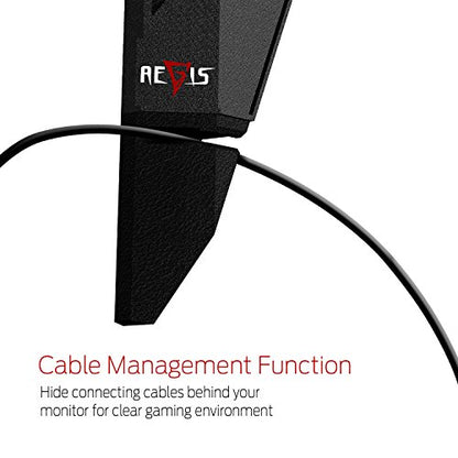 Gamdias AEGIS Gaming Accessory with Headset Holder, Aesthetic USB Port and Cable Management Function (GST1100)