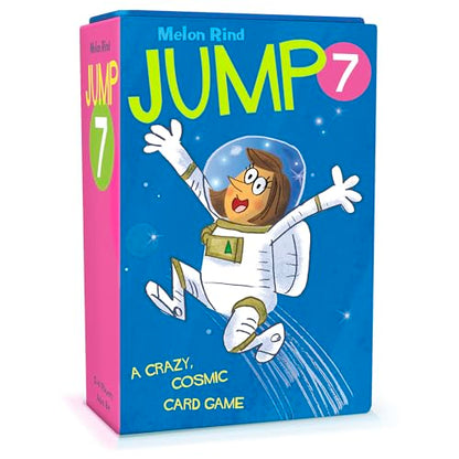 Melon Rind Jump 7, Math Game for Kids Learning Multiples of 7, Lively, Space-Themed Card Game, Quick, Fun Activity for Boosting Math Confidence, Easy to Learn, Ages 8+ - style: Multiples of 7