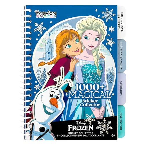 Fashion Angels Disney Frozen 1000+ Tabbed Sticker Collection Book | Includes Holographic, Vinyl & Alphabet Stickers with Elsa, Anna, Olaf & Friends, Ages 6+ - color: Frozen