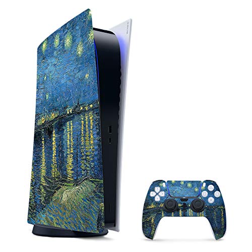 MightySkins Gaming Skin for PS5 / PlayStation 5 Digital Edition Bundle - Over The Rhone | Protective Viny wrap | Easy to Apply and Change Styles | Made in The USA - color: Over The Rhone, size: PS5 Digital Edition Bundle