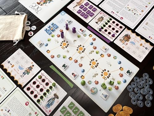 Stonemaier Games: Tokaido Duo by Antoine Bauza | A Zen Strategy Board Game About Traveling in Japan for Adults & Family | Visit Shrines, Share Lovely Vistas, & Collect Souvenirs | 1-2 Players, 45 Mins