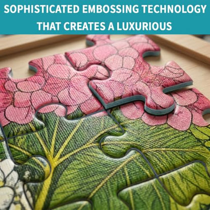 1000 Piece Puzzle for Adults, Colorful Botanical Fantasy Garden with Birds & Houses, Premium Matte Finish, Thick Blue Cardboard, Fun and Challenging Jigsaw Puzzles for Nature Lovers - color: Garden of Whimsy