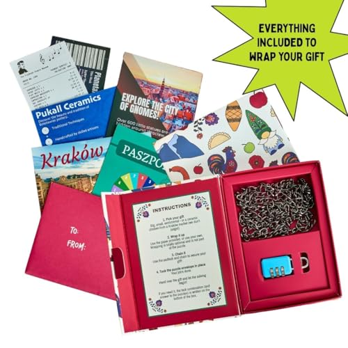 A Lock, A Chain & an Escape Room Game | Immersive Real Life Mystery Game | Solve The Puzzle to Unlock The Gift | Padlock'd Poland | Family-Friendly for Game Night or Date Night | Age 14+ - style: Padlock'd Poland