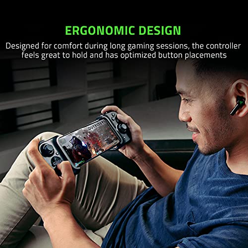 Razer Kishi Mobile Controller for iPhone iOS: Works with iPhone X, 11, 12, 13, and 13 Max - Includes 1 Month Xbox Game Pass Ultimate, xCloud, Stadia, Luna - Lightning Port Passthrough - MFi Certified - style: For iPhone (Xbox)