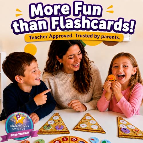 CVC Words on Pepperoni - Learn to Read & Write, Magnetic Phonics Games | Preschool Kindergarten Learning, Write-Wipe Activity, Classroom & Homeschool Supplies, Speech Therapy Ages 3+ - size: CVC Word Game