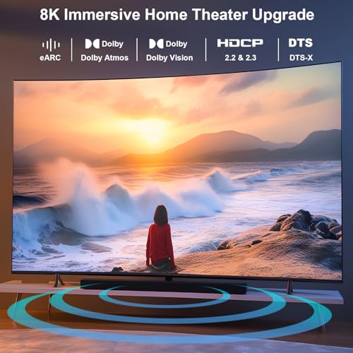 BENFEI 8K HDMI to HDMI 10ft Cable, Certified Ultra High Speed HDMI Cable 4K@240Hz, 8K@60Hz, HDMI 2.1, 10 Feet, 48Gbps, Aluminum Shell, Nylon Braided - size: 10 Feet