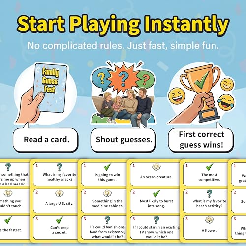 How Well Do You Know Your Family? Fun Guessing Game for Family Game Night | Family Bonding Activities | Fun Family Card Games For Kids, Teens & Adults | Easy Family Game Night | Ages 8+, 3-8 Players